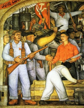 Diego Rivera œuvres - En el Arsenal socialisme Diego Rivera